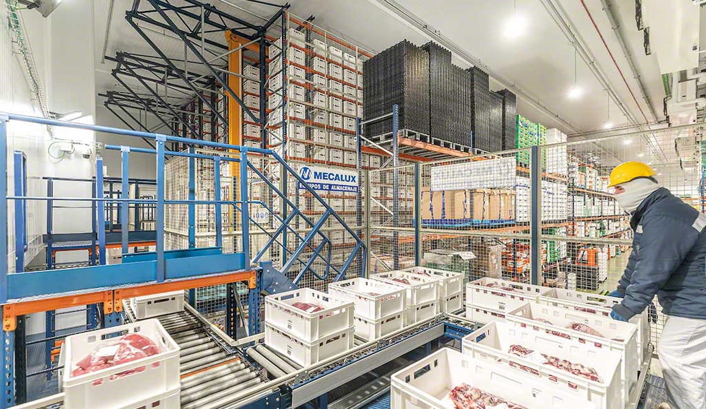 Automated stacker cranes are well suited for freezer warehouses