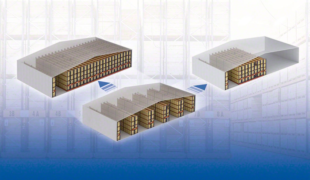 Example of a high-density storage system