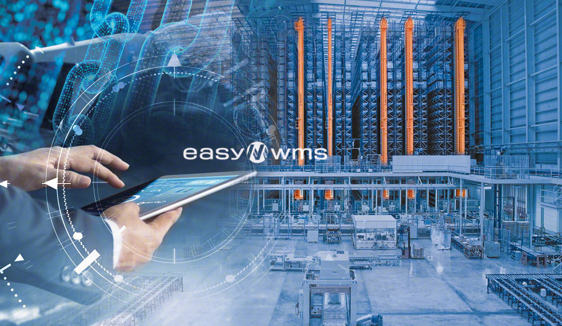 Warehouse management software coordinates the tasks of the automatic equipment in the facility