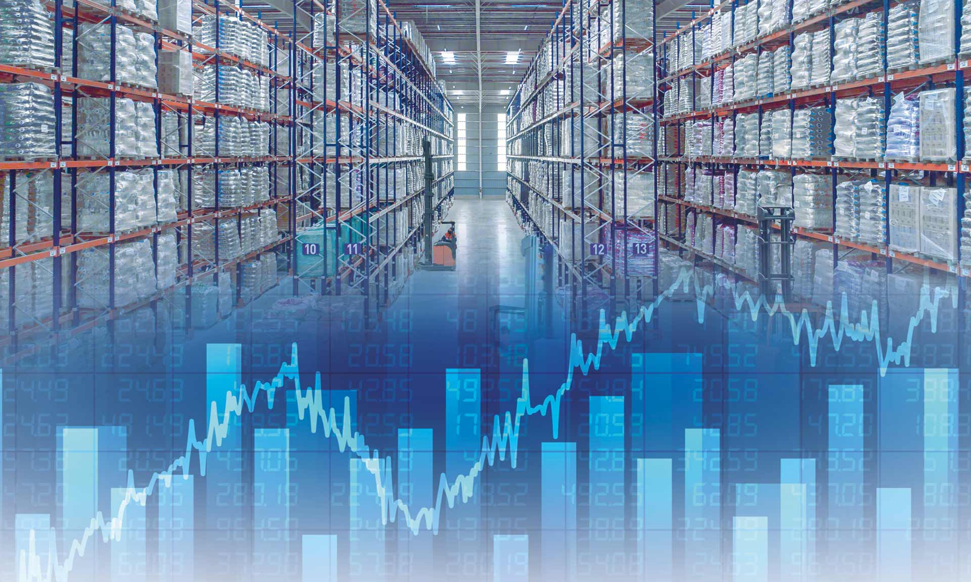 Types of stock and inventory in a warehouse