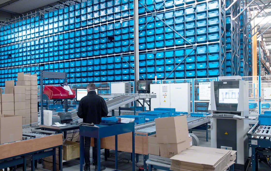 Automated warehouses follow the product-to-person criterion for preparing orders