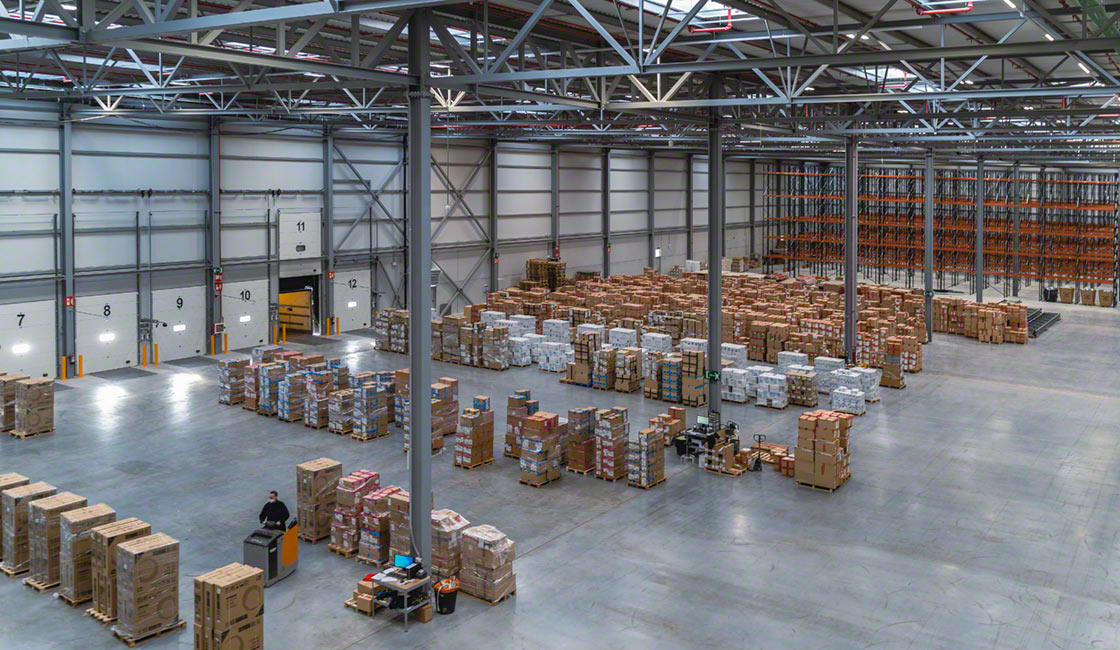Most outbound logistics activity takes place in the loading dock area