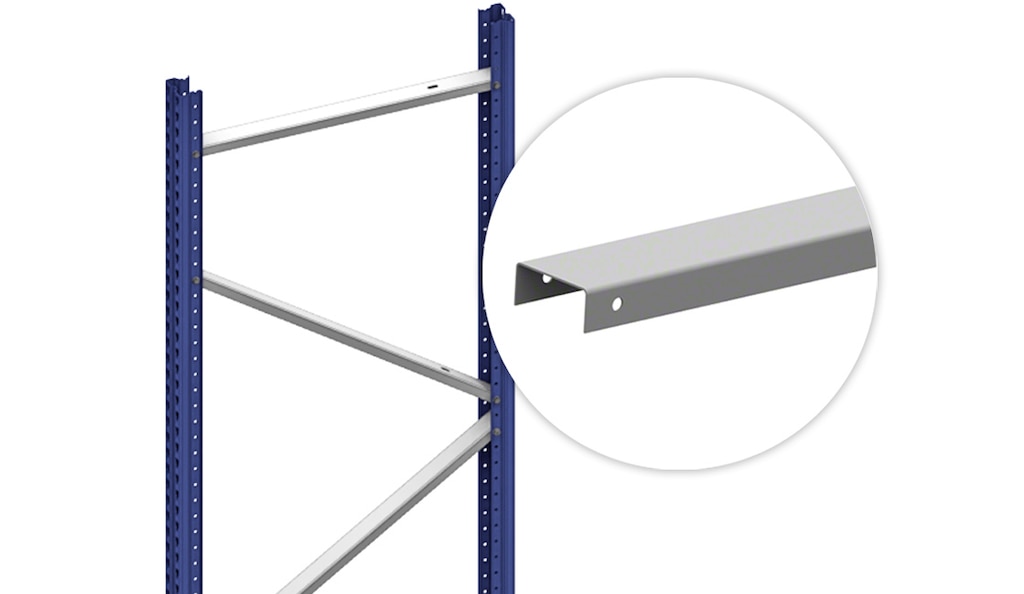 Diagonal struts are profiles that are fitted to the posts to create the structure of the frame
