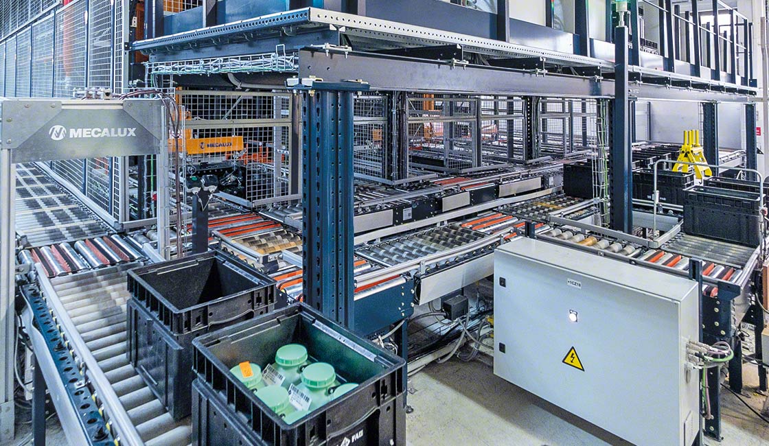 Schaeffler’s raw material warehouse with a mini-load system