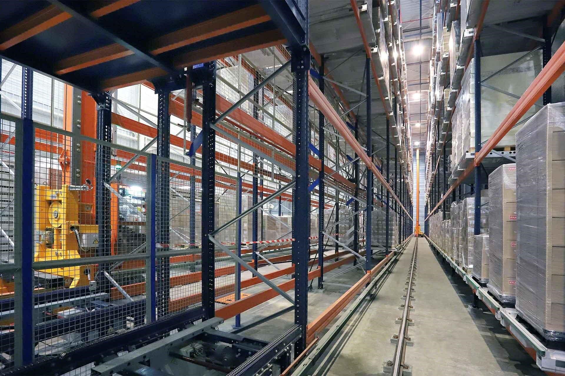 The definition of an automated warehouse wouldn't be complete without stacker cranes