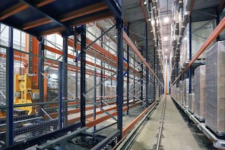 The definition of an automated warehouse wouldn't be complete without stacker cranes