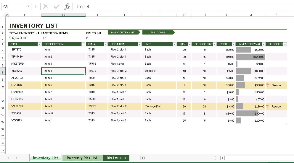 Inventory Management With Excel Is It Reliable 9167