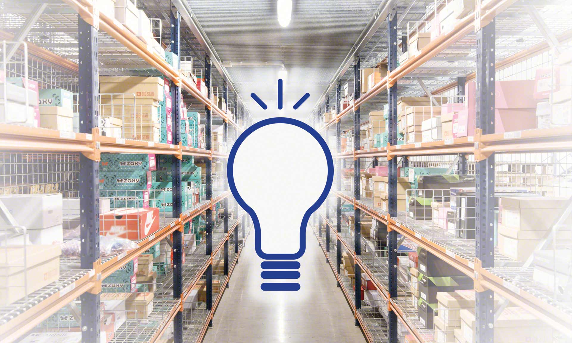 Warehouse lighting facilitates the work of the operators and improves safety Warehouse lighting facilitates the work of the operators and improves safety