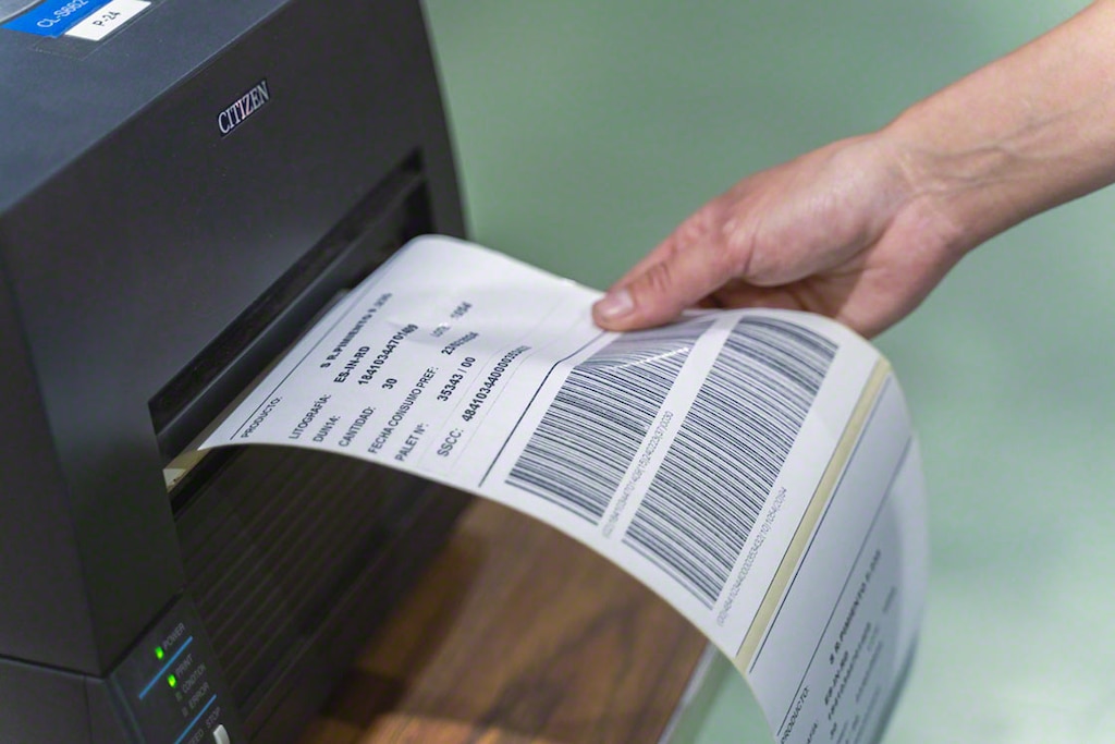 Easy WMS, the warehouse management program from Interlake Mecalux, administers the labels used in product dispatch