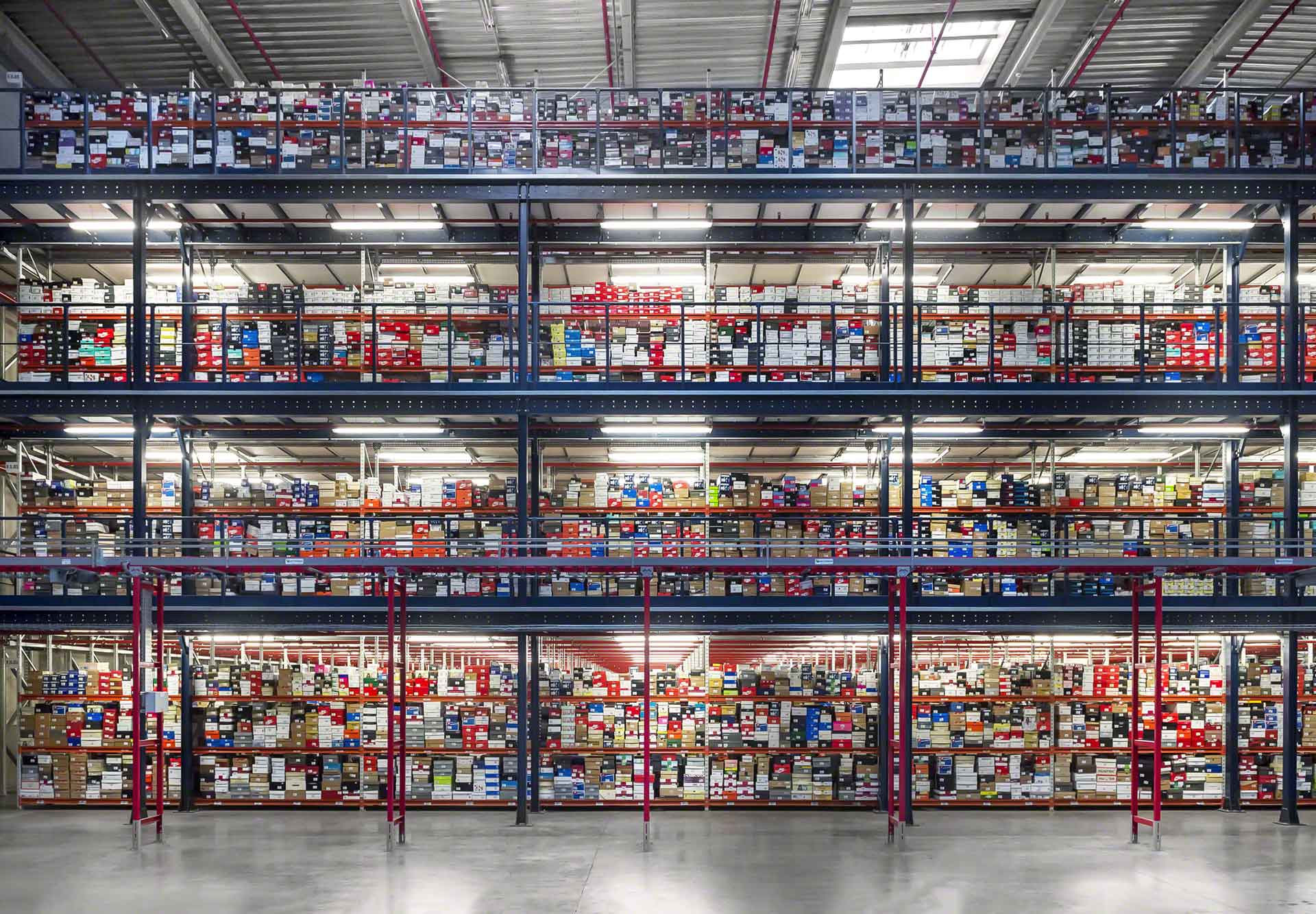 Multi-tier shelving: leveraging warehouse height