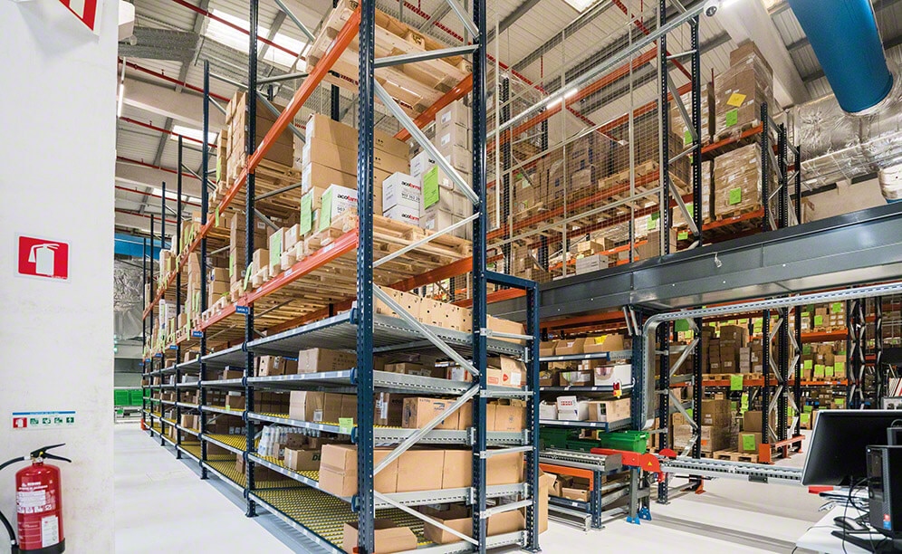 Live storage for picking avoids interference between replenishment work and the gathering of material, when carried out in different working aisles Live storage for picking avoids interference between replenishment work and the gathering of material, when carried out in different working aisles