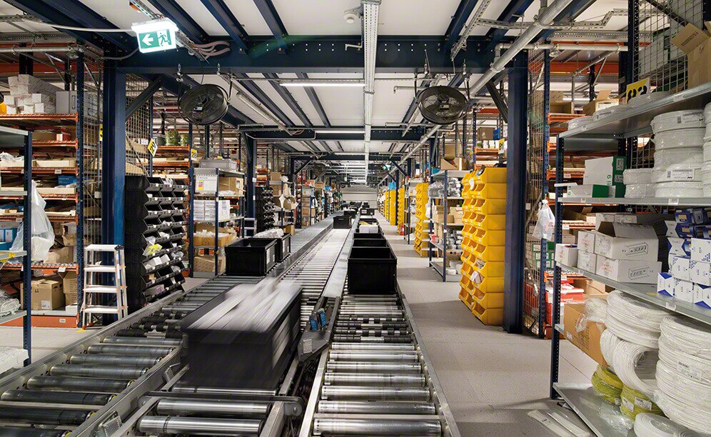 这拣选系统消除了时间花在旅行上,提高工作效率和质量