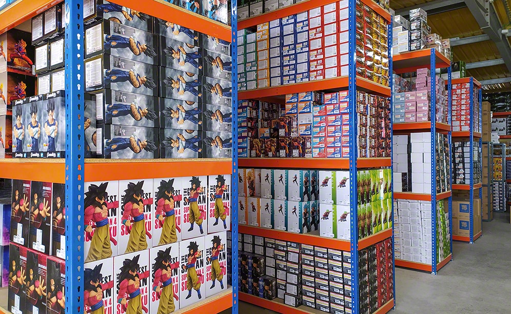 Global Freaks' warehouse for collectible action figures from anime series