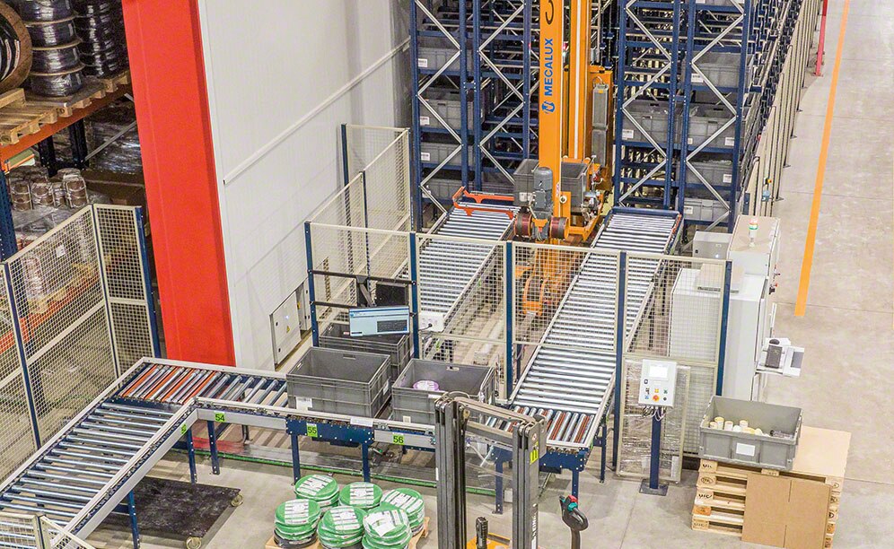 Miguélez has an automated warehouse for boxes and another for pallets