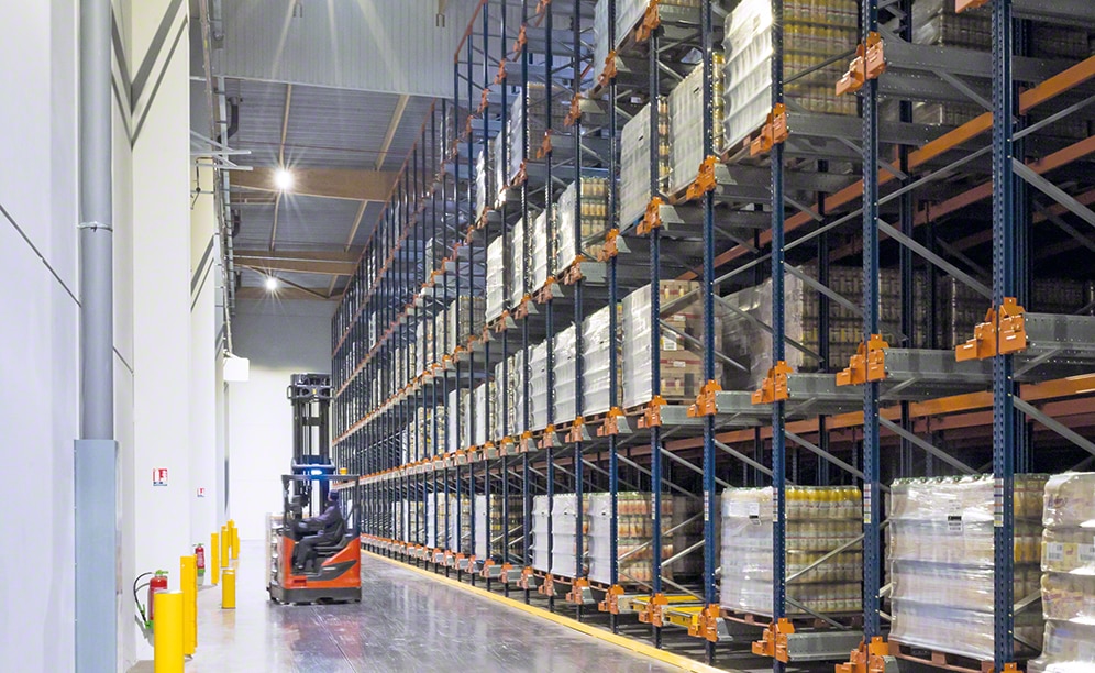 The Pallet Shuttle means automated inputs and outputs of the goods
