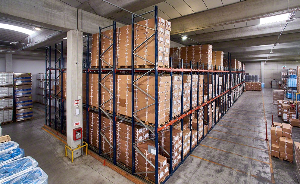 Three storage systems in LAR's warehouse