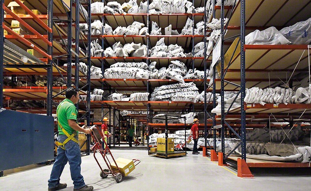 Operators walk through Radec's warehouse picking orders