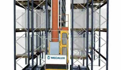AS/RS Stacker Cranes for Pallets - Single Cycles with double deep extractions