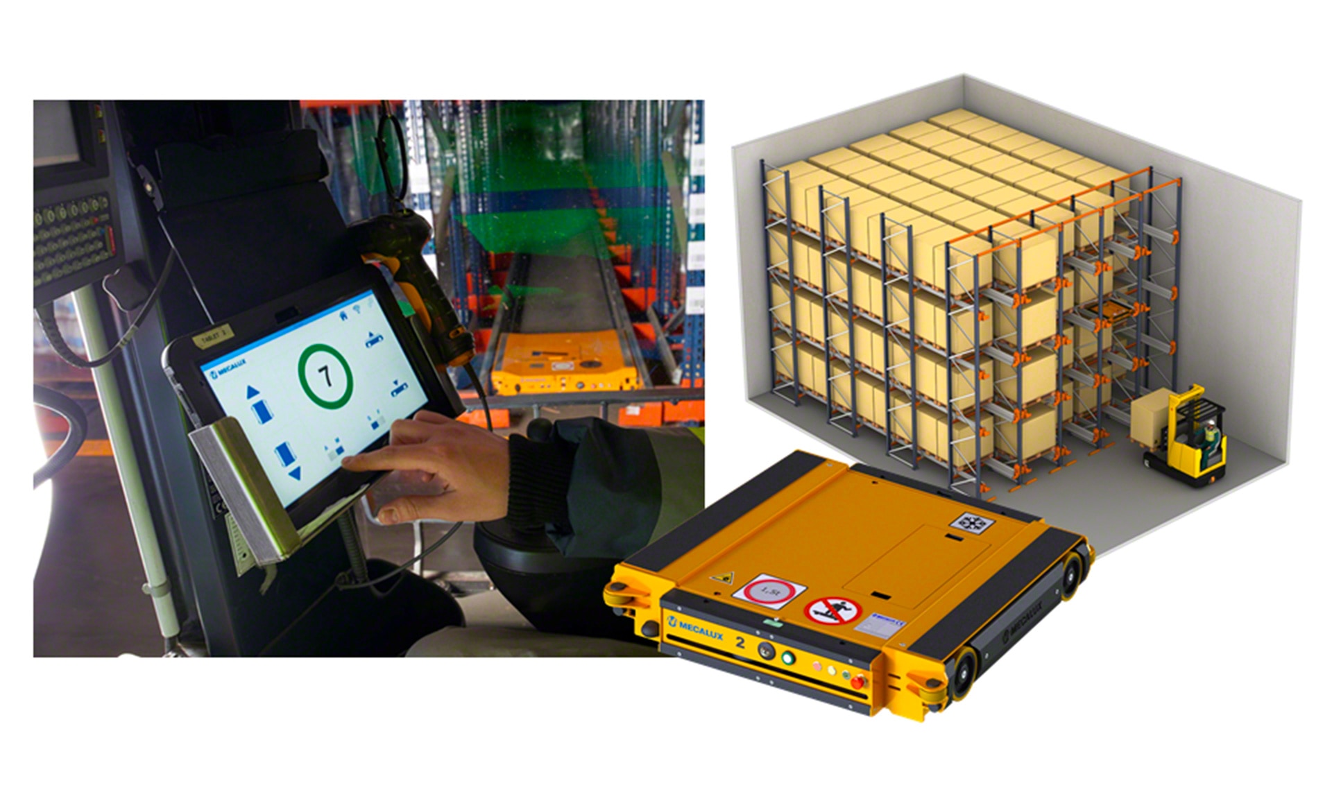 Ultracongelados de Cortes incorporates a semi-automatic Pallet Shuttle system Ultracongelados德议会集成了一个半自动托盘航天飞机系统