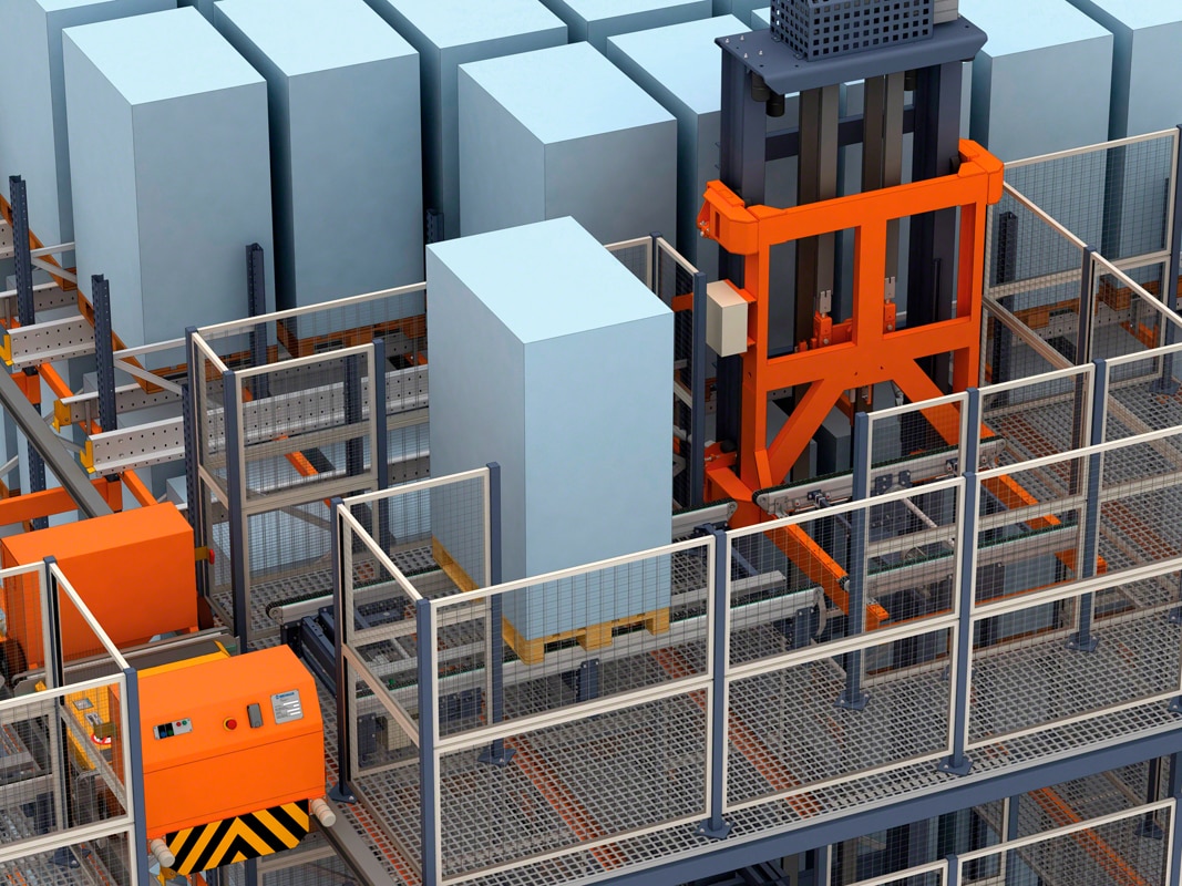 Automatic Pallet Shuttle with transfer car: large storage capacity and a very high number of cycles 汽车自动托盘穿梭与转移:大的存储容量和数量非常高的周期