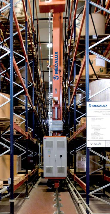 Automated paper reel warehouse