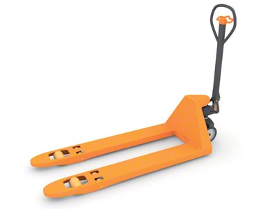Manual pallet jacks are used for a variety of auxiliary warehouse fulfillment tasks