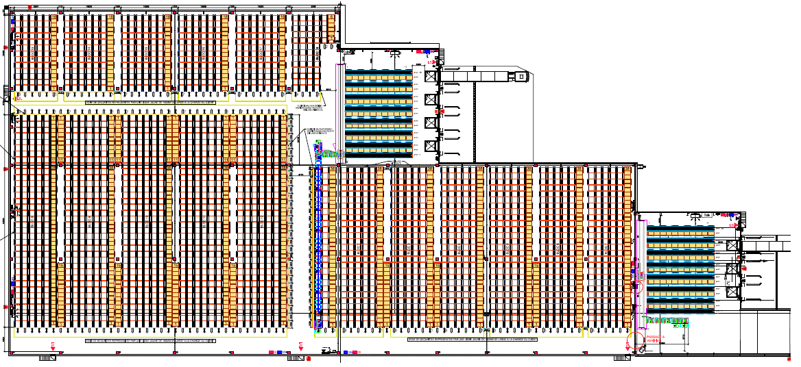 Semi-automatic Pallet Shuttle system featured in the Alainé logistics center