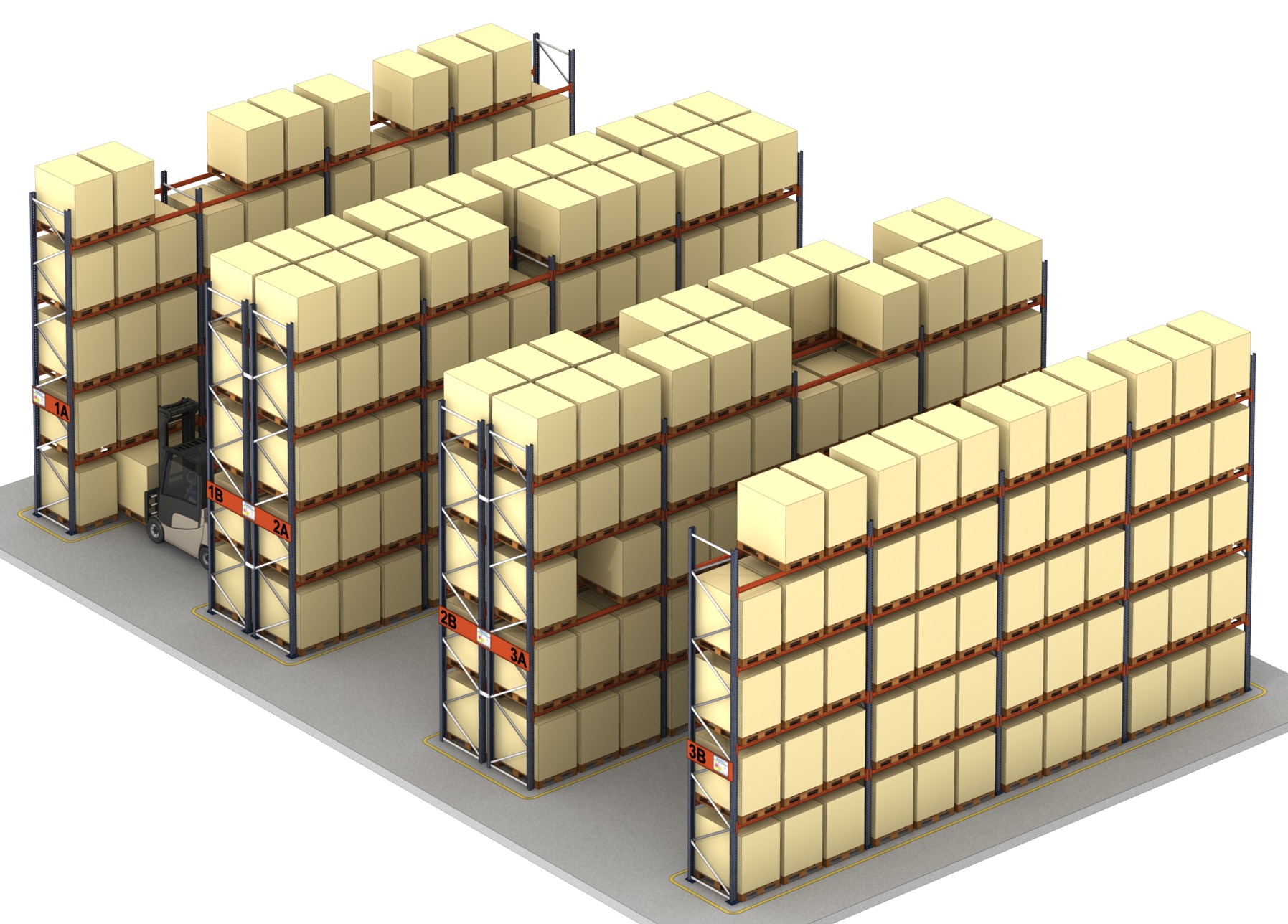 The petroleum company's warehouse in the United Arab Emirates with Mecalux racks 石油公司的仓库在阿拉伯联合酋长国Mecalux机架