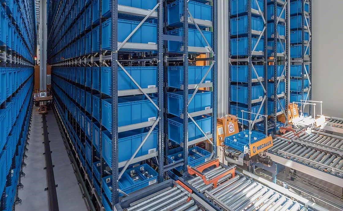 The product-person order fulfillment method uses automatic systems.