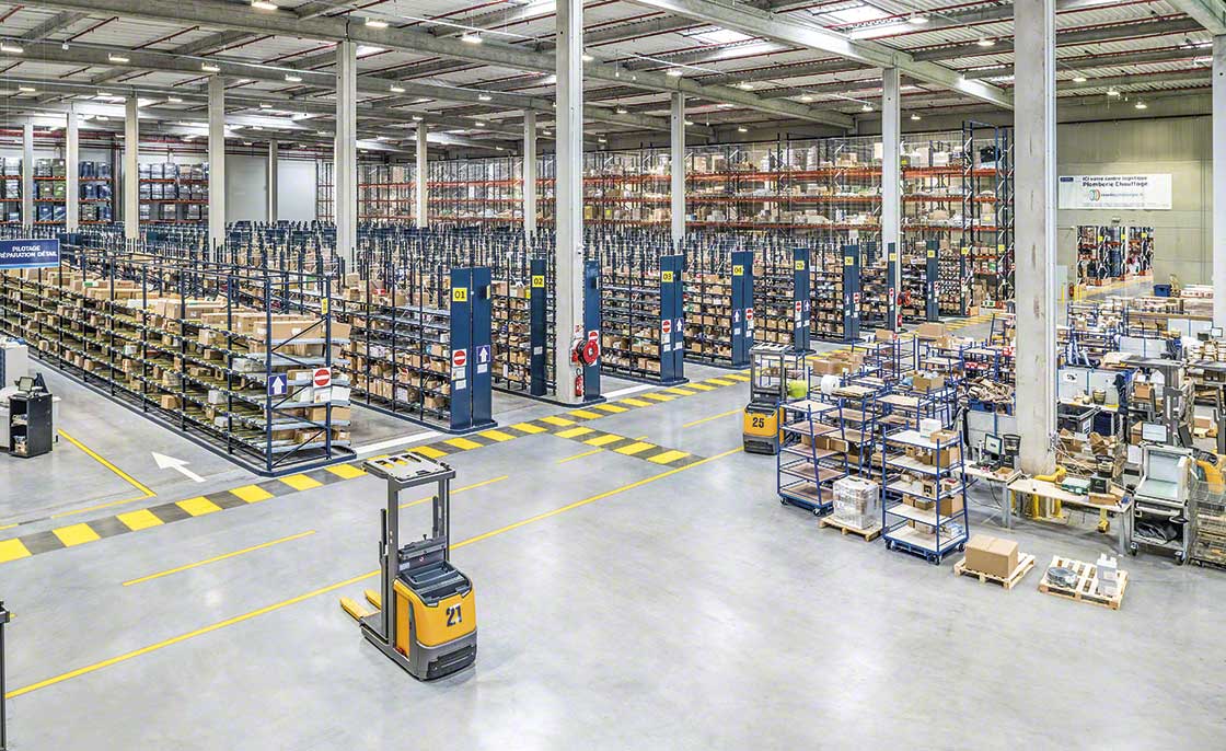 Warehouses that supply manufacturing logistics are zoned when they store extremely varied inventory