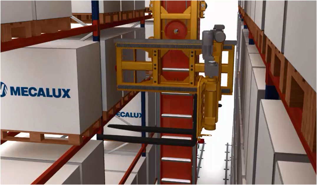 Trilateral Stacker Cranes - Interlake Mecalux