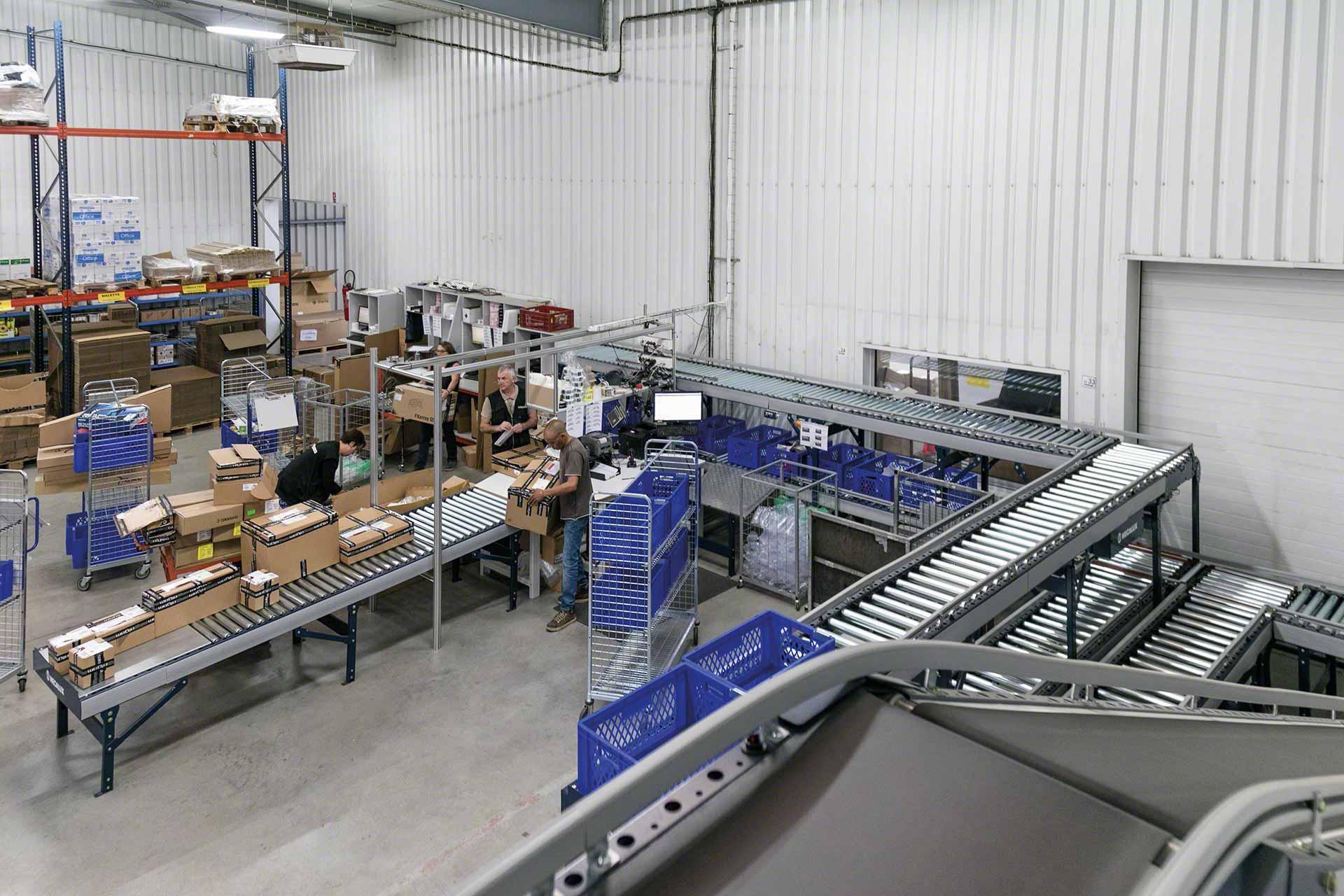 Roller conveyors inwarehouse applications Interlake Mecalux
