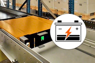 To recharge its battery, the 3D shuttle heads to one of the charging stations