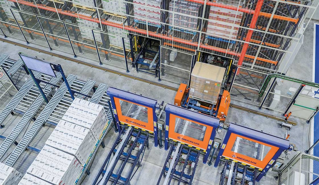 The Automated Pallet Shuttle optimizes the use of cold air and improves energy efficiency