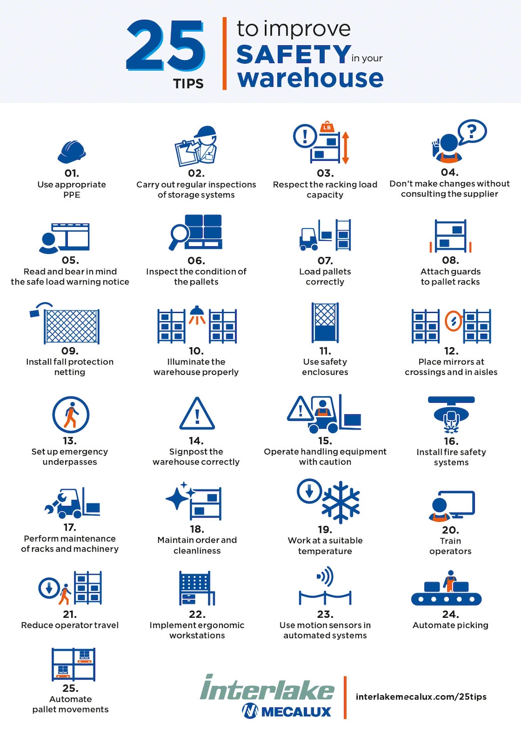 25 warehouse safety tips Interlake Mecalux