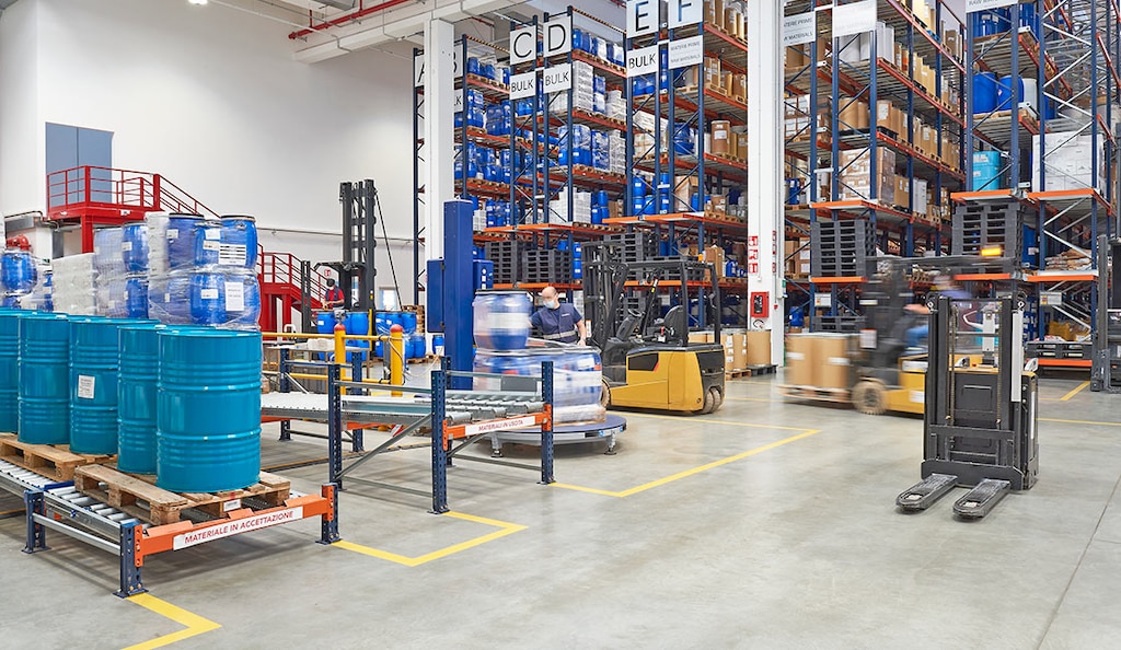 Pallet flow racks streamline the movement of goods