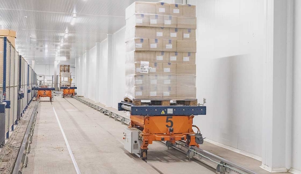 Rail guided vehicles offer significant benefits in warehouses with high volumes of internal pallet traffic