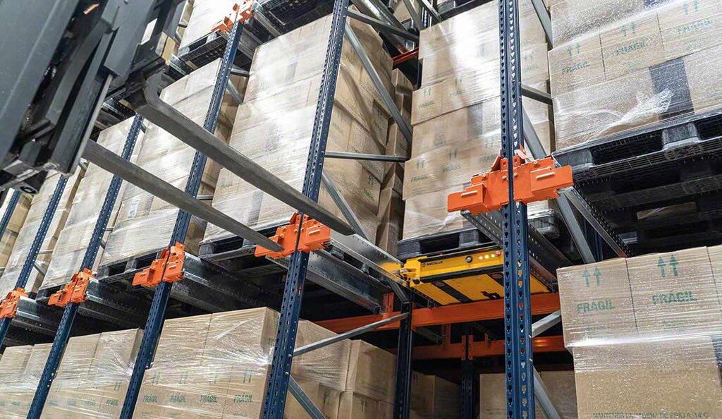 Pallet Shuttle systems help reduce the space required for refrigeration in cold-storage and freezer warehouses