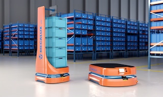 Tote-to-person: automated transport of picking totes