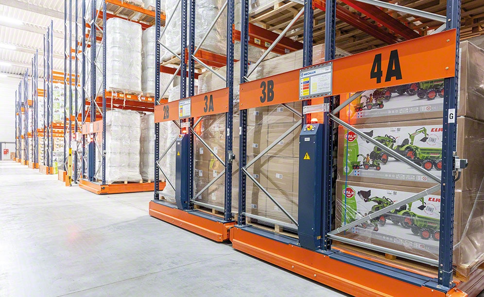 Falk Toys installs Movirack mobile racking for low-turnover products