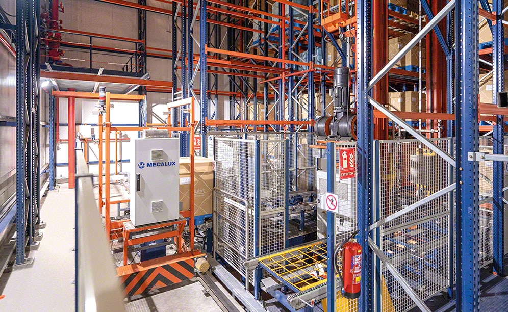 Systems that maximize the use of space in the Vandemoortele warehouse