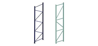 Drive-in rack upright frames