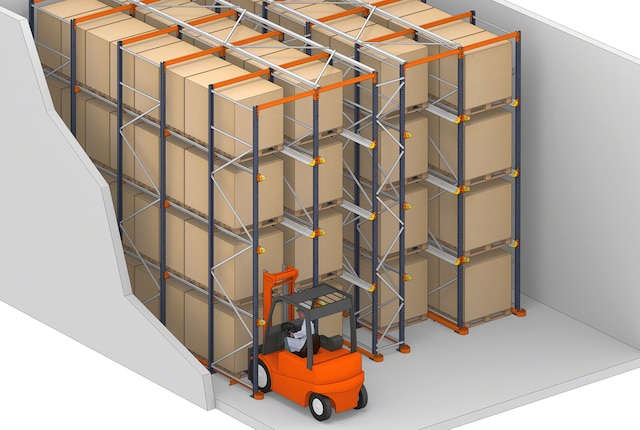Drive-in racking increases warehouse capacity Drive-in racking increases warehouse capacity