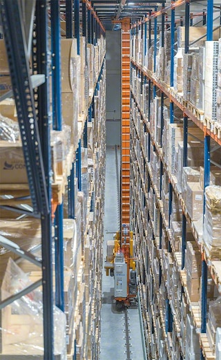 Natura Bissé’s AS/RS for pallets in Barcelona managed by Easy WMS