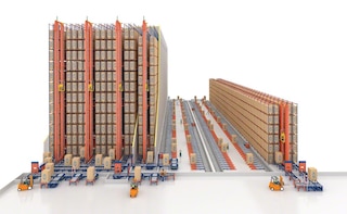 Warehouse of agribusiness cooperative Copacol in Corbélia, Brazil