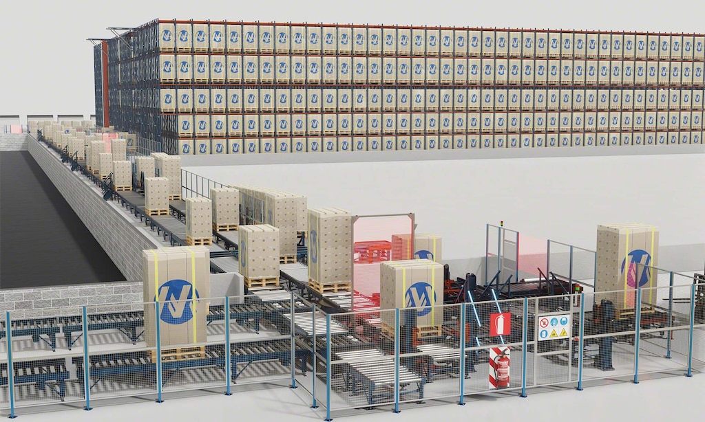 AS/RS in CEE Schisler Packaging Solutions’ manufacturing center in Thouars