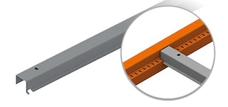 Roll-in crossbars for pallet racking