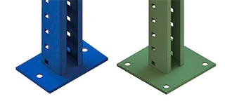 Heavy-duty pallet rack footplate for pallet racking