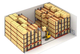 Mobile pallet racking