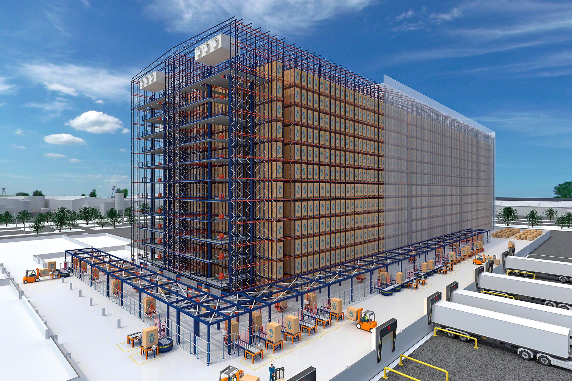 The automated Pallet Shuttle ensures energy savings in cold storage warehouses